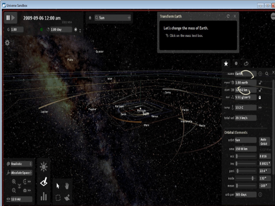 Universe Sandbox Screenshot 1