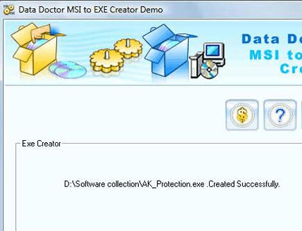 MSI to EXE Builder Software Screenshot 1