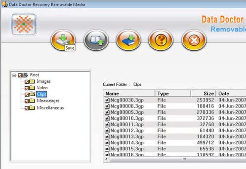 Digital Storage Media Files Recovery Screenshot 1