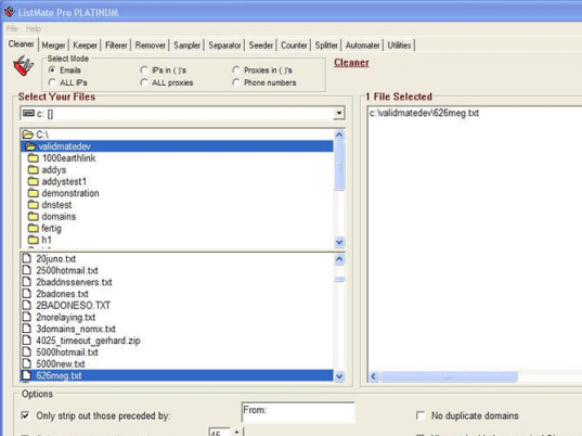LM Plat- Email List Management Software Screenshot 1