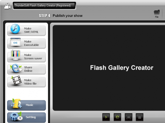 ThunderSoft Flash Gallery Creator Screenshot 1