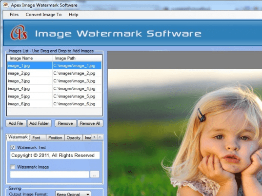 Apex Image Watermark Screenshot 1