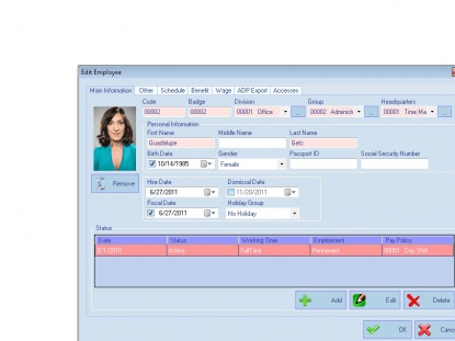 AMG Employee Attendance Software Screenshot 1