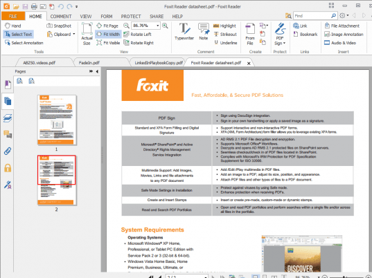 Foxit Reader Screenshot 1