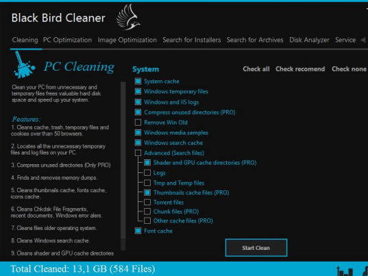 Black Bird Cleaner Screenshot 1