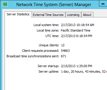 Network Time System Screenshot 1