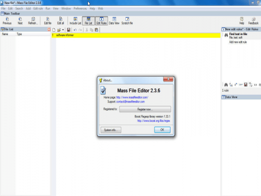 Mass File Editor Screenshot 1