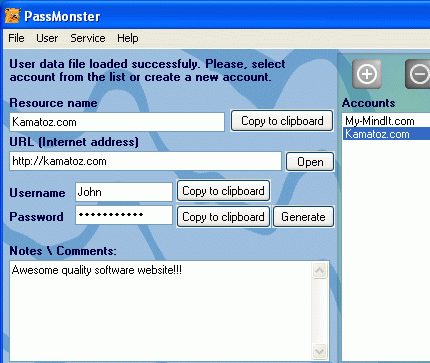 PassMonster Screenshot 1