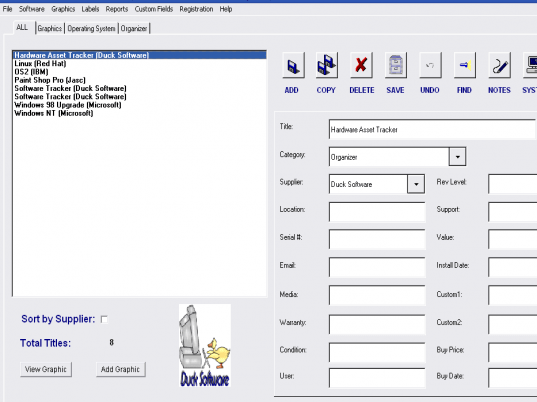 Software Tracker Screenshot 1