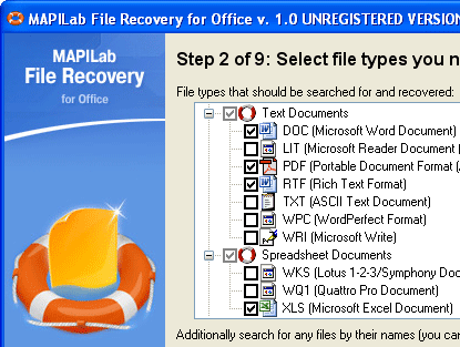 MAPILab File Recovery for Office Screenshot 1
