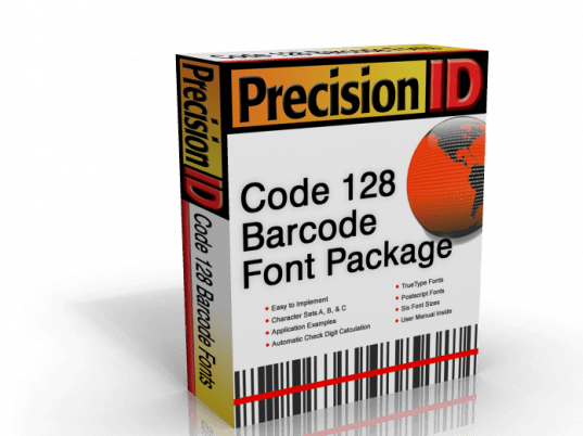 PrecisionID Code128 Barcode Fonts Screenshot 1