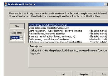 BrainWave Stimulators Screenshot 1
