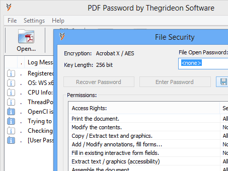 PDF password Screenshot 1