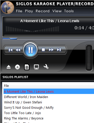 Siglos Karaoke Player/Recorder Screenshot 1