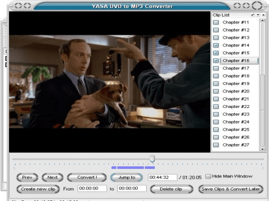 YASA DVD to MP3 Converter Screenshot 1