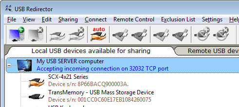 USB Redirector PRO Screenshot 1