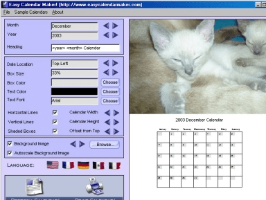Free Calendar Software Screenshot 1