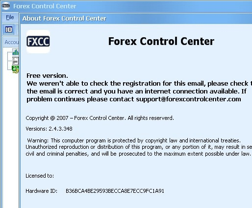 Forex Control Center Screenshot 1