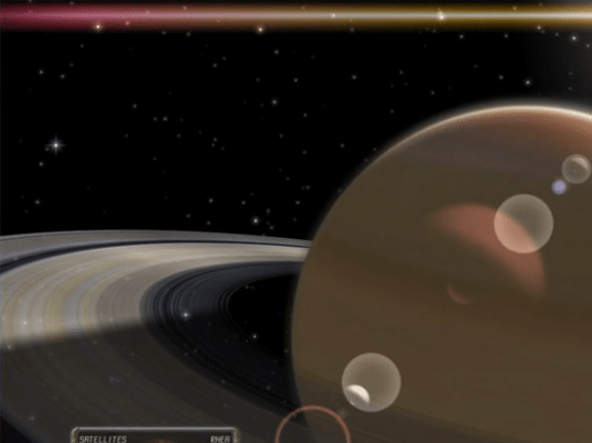 Saturn 3D Space Survey Screensaver Screenshot 1