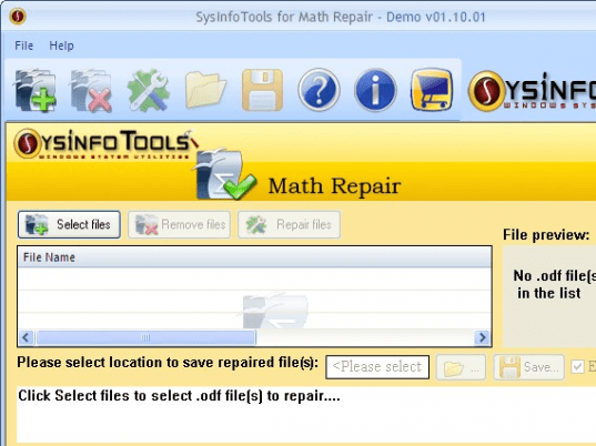 SysInfoTools Math Repair Screenshot 1