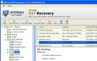 Conversion OST to PST Files Screenshot 1