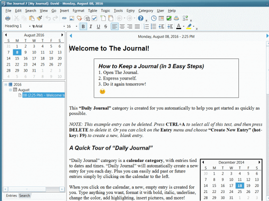 The Journal Screenshot 1
