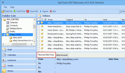 OST to PST Outlook Screenshot 1