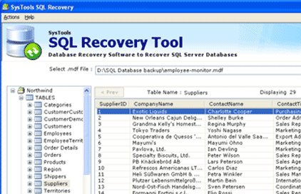 Microsoft SQL Server Recovery Screenshot 1