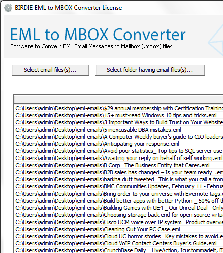 EML to Mac Mail Import Screenshot 1