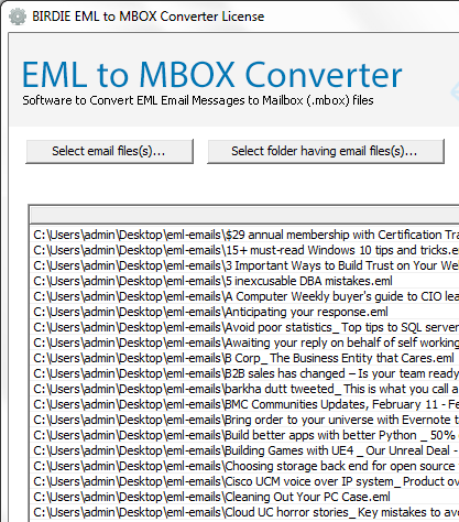 Export Windows Mail to Thunderbird Screenshot 1