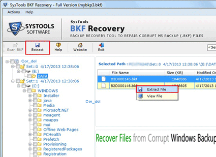 Best Recovery Tool for Backup Files Screenshot 1