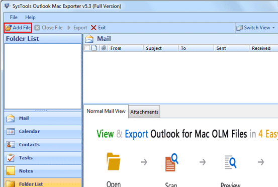Mac Outlook Converter to Windows Outlook Screenshot 1
