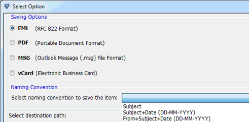 Outlook PST Converter Screenshot 1