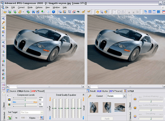 Advanced JPEG Compressor Screenshot 1