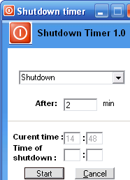 Sofonica Shutdown Timer Screenshot 1