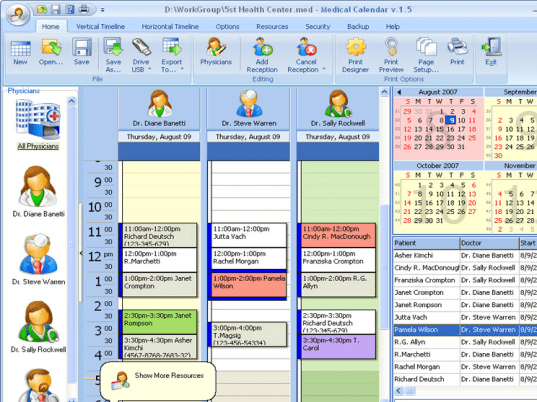 Medical Calendar Screenshot 1