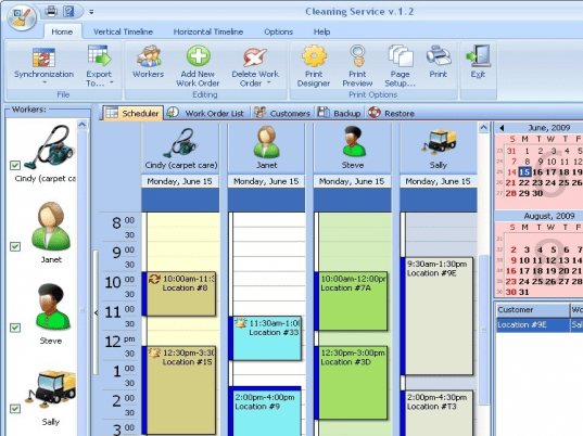 Cleaning Service for Workgroup Screenshot 1