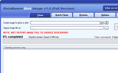 DataNumen Disk Image Screenshot 1