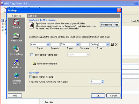 MP3-Tag-Editor Screenshot 1