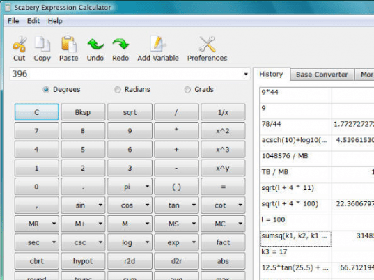 Scabery Expression Calculator Screenshot 1