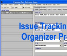 Issue Tracking Organizer Pro Screenshot 1