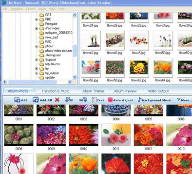 Socusoft 3GP Photo Slideshow Screenshot 1