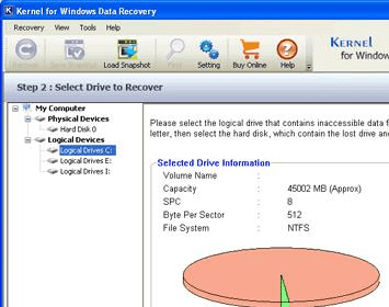Windows 7 Data Recovery Screenshot 1