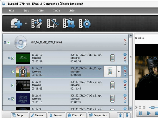 Tipard DVD to iPad 2 Converter Screenshot 1
