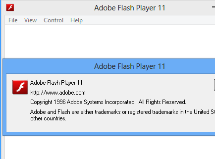 Adobe Flash Player Standalone Screenshot 1
