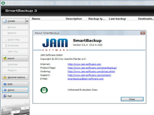 SmartBackup Screenshot 1