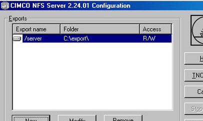 CIMCO NFS Server Screenshot 1
