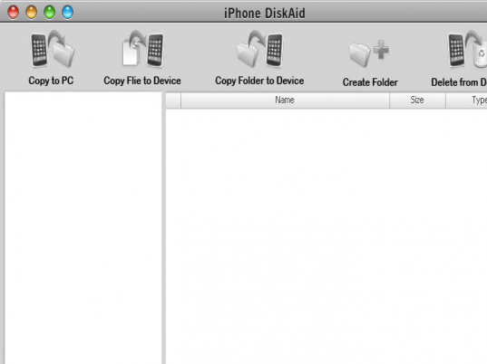 iPhone DiskAid Screenshot 1