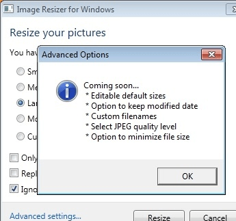 Image Resizer for Windows Screenshot 1
