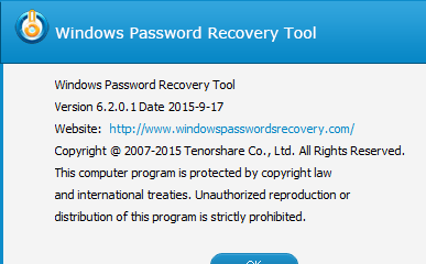 Windows Password Recovery Tool Ultimate Screenshot 1